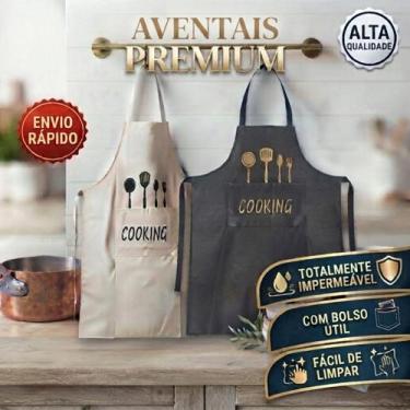 Imagem de Avental PVC Impermeável Profissional Açougue Cozinha Churrasco Limpeza