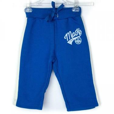 Imagem de Calça Infantil Hering Kids Moletom 559pazq10, RN, Azul