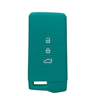 Imagem de WSWJDW Porta-chaves do carro capa porta-chaves Porta-chaves com anel, adequado para Chery Tiggo 8 Arrizo 5 Pro Gx 5x eQ7 Chery Tiggo 7 Pro exeed 2020 2021, verde escuro