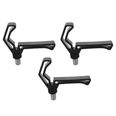 Imagem de CHICIRIS Apoio de descanso de vara de pescaria, ferramenta de suporte de vara de pesca de plástico, ferramenta de pesca para vários tipos de vara de pesca (preto)