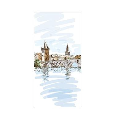 Imagem de WSWJDW Película fosca para janela de privacidade Vitral para decoração de parede interior de casa Adesivos de janela Adesivos de vidro Película de porta de chuveiro sem cola, 9