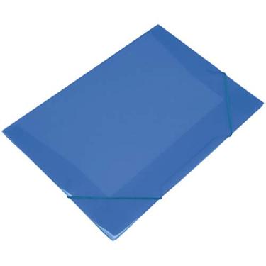 Imagem de Pasta Aba Elastica Plastica Oficio Azul Soft Pacote Com 10-4371