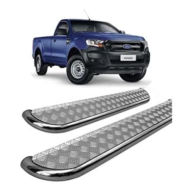 Imagem de Estribo Ranger 2013 a 2020 Chapa aço Cromado C/S
