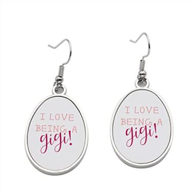 Imagem de Brinco I Love Being Gigi – Brincos pendentes para meninas – Presente de festa de aniversário dos namorados
