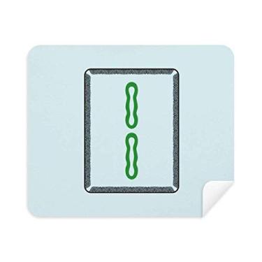 Imagem de Pano de limpeza Mahjong Bamboo Bar 2 azulejos padrão pano de limpeza limpador de tela 2 peças tecido de camurça