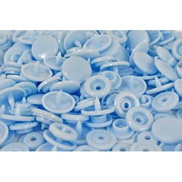 Imagem de Botão Botões Pressão Tic Tac Plástico Azul Bebê Nº 12 50und