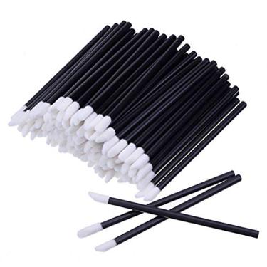 Imagem de Pimoys Pincéis Labiais, 200 peças/conjunto descartáveis, pincéis de maquiagem, batom, brilho labial, varinhas aplicadoras, ferramentas de maquiagem e beleza