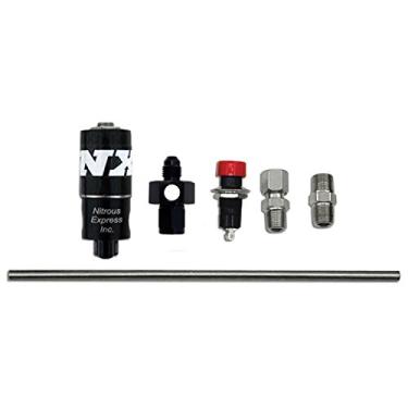Imagem de Nitrous Express Válvula de purga nitrosa 15600, incluindo coletor D-4, botão de pressão e tubo de ventilação