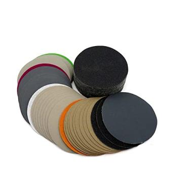 Imagem de SHENGANG 50 peças 4 polegadas 100mm à prova d'água 60 a 10000 Grit Hook Loop Disco de lixamento de carboneto de silício úmido e seco para polimento, 4000