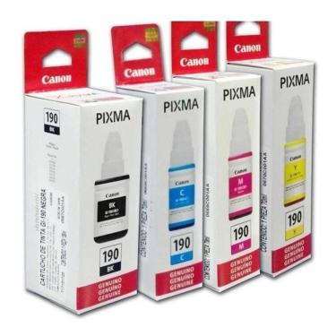 Imagem de Kit 04 Refil De Tinta Canon Gi190 G1100 G1110 G2100 G2110 G3100