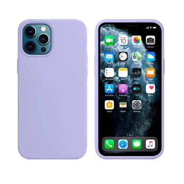 Imagem de Capinha Colorida Compatível Com iPhone 12 PRO MAX Vermelha ,Preta, Laranja, Amarela, Azul, Rosa, Pink, Branca, Lilás, Marrom, Verde, Roxo, Case Slim Flexível Aveludada Com 3 Camadas