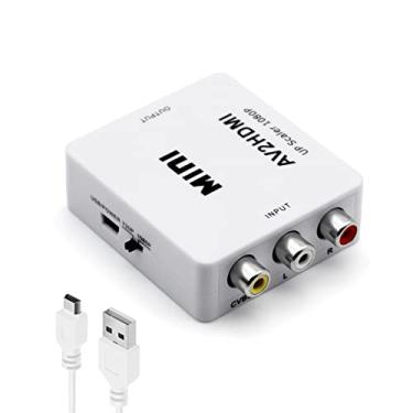 Imagem de Conversor RCA para HDMI, Sorthol AV para HDMI 1080p composto CVBS AV para HDMI conversor adaptador de áudio de vídeo para PAL/NTSC para PC, laptop, Xbox, PS4, PS3, TV, STB, VHS VCR câmera DVD