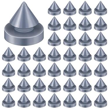 Imagem de Silenciador de porta de borracha, 100 peças, silenciador de porta de metal, dobradiça de saída, silenciador de porta de metal, silenciador anticolisão, diâmetro de 1,27 cm para armação de metal e metal