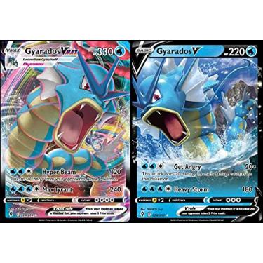 Imagem de Gyarados V & Vmax Card Lot - Evolving Skies 028/203 & 029/203 - Ultra Rare 2 Card Set