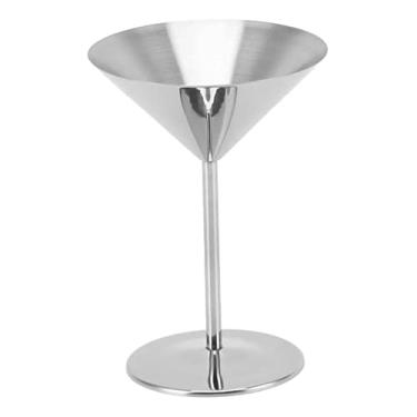 Imagem de Taças de aço inoxidável 304 Bar Taças de coquetel Taças de Martini criativas Taça de vinho de metal isolada Taça de champanhe para coquetel de vinho tinto