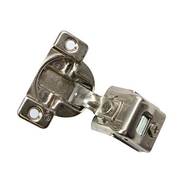 Imagem de Pacote com 2 gramas de hardware da Rok TEC 864 108 graus, sobreposição de 3,8 cm, parafuso autofechado, dobradiça compacta para armário 04499-15, ajuste tridirecional, padrão chato de 45 mm