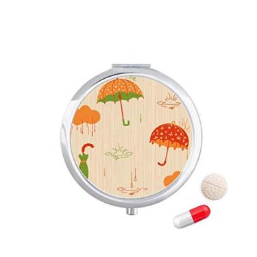 Imagem de Guarda-chuva nuvem capa de pílula para chuva, pingente, bolso para remédios