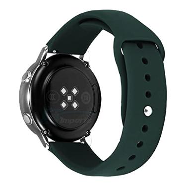 Imagem de Pulseira 20mm Sport Lisa LTimports, compativel com Galaxy Watch 3 41mm, Galaxy Active 2 44mm, Active 40mm, Galaxy Watch 42mm, GTS 2/3/4, BIP 2/3/S/L (Oliva)