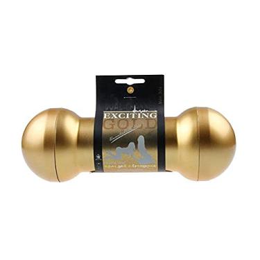 Imagem de EXCITING GOLD Masturbador E Simulador de Sexo Anal E Vaginal em Formato de Halteres 22 X 7 CM REF:1090