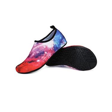 Imagem de Jueshanzj Sapatos de natação de verão com sola fina e sola descalço, pele aderente ao rio, sapatos de praia, K12, 4.5