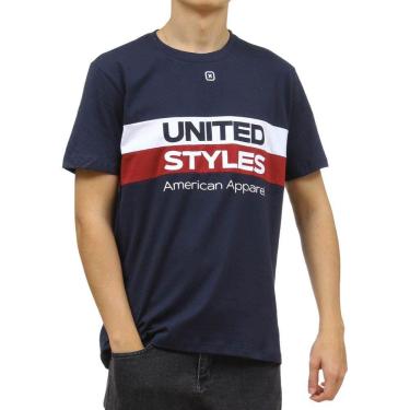 Imagem de Camiseta Masculina TXC Azul Marinho Estampada 33824