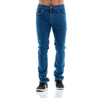 Imagem de Calça Jeans Masculina Arauto Slim Novo Megaflex Cor:Azul;Tamanho:50
