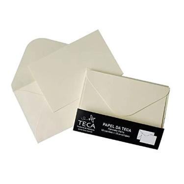 Imagem de PAPEL DA TECA SOLO MARFIM VISITA, Teca, GU0182, Creme, pacote de 10