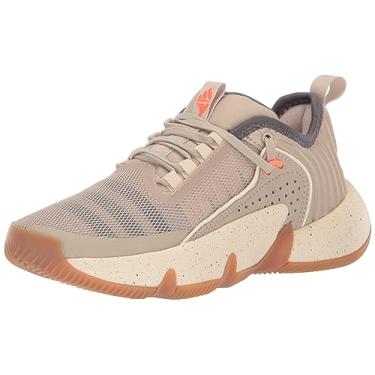 Imagem de adidas Tênis de basquete unissex infantil Trae Unlimited, Bege/Carbono/Branco Maravilha, 6 Big Kid