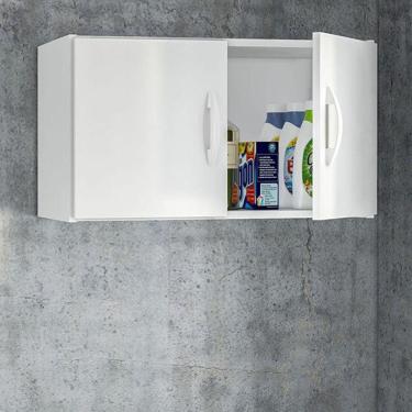 Imagem de Armário Multiuso Aéreo 2 Portas Politorno Branco