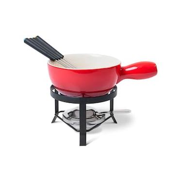 Imagem de Aparelho de Fondue Brinox 1256/101 Vermelho – 8 Peças