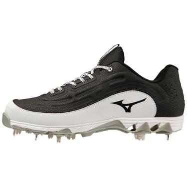Imagem de Mizuno Chuteira masculina 9-Spike Ambition 3 Baseball, Preto/branco, 9.5