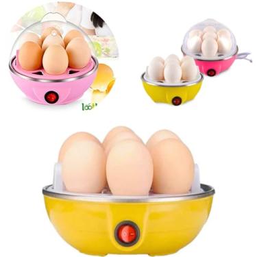 Imagem de Panela Eletrica Para Cozinhar Ovos 110 Volts Cozedor Eletrico Egg Cooker Cores Sortidas