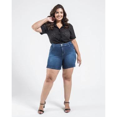Imagem de Bermuda Black Jeans Plus Size