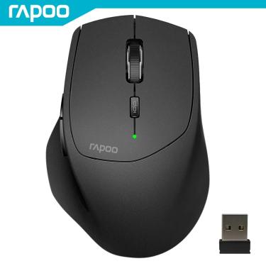 Imagem de RAPOO-Mouse Bluetooth Ergonômico Sem Fio  Multi-modo  Conecte até 4 Dispositivos  1600 DPI  Bateria