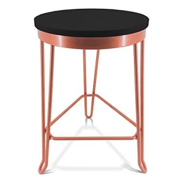 Imagem de Banqueta Banco Baixo Guatemala Estilo Industrial Cobre/Preto