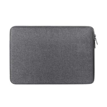 Imagem de Capa protetora para notebook, maleta, compatível com todos os laptops de 14,1 a 15,4 polegadas (cinza escuro)