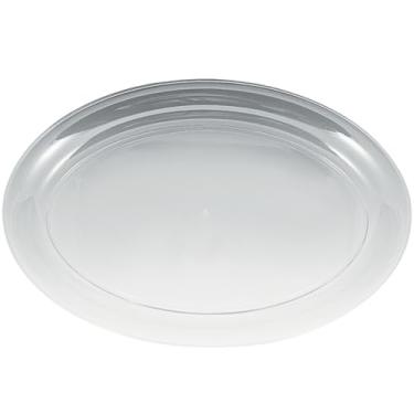 Imagem de Bandeja de plástico – 35,5 x 53,3 cm | Transparente | Oval | 1 peça