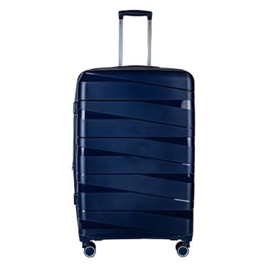 Imagem de Mala Média (23KG) em Polipropileno 4 rodas 360º - Ultraleve India (Azul Marinho)