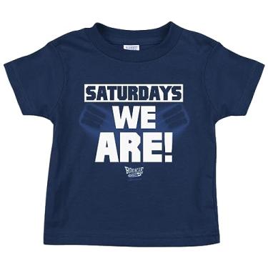 Imagem de Vestuário de bebê Saturdays para fãs de futebol Penn State (NB-7T) (camiseta infantil azul-marinho, 2T)