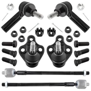 Imagem de MYSMOT K9756 ES2382 EV303 Extremidades da haste de direção frontal interna e externa juntas esféricas inferiores para Chevrolet Prizm 1998-2002 Geo Prizm 1996-1997 Toyota Corolla 1996-2002, pacote com