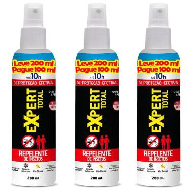Imagem de Repelente Insetos Spray Expert 200ML Com 3 Unidades NUTRIEX
