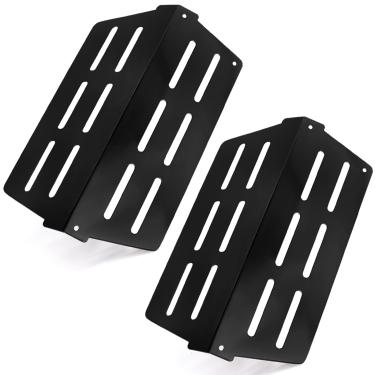 Imagem de Criditpid Defletores de calor 7622 65505 compatíveis com churrasqueira Weber Genesis 300, Genesis E310 S310 E320 S320 E330 S330, placas de substituição de aço de porcelana para Weber Genesis E310, pacote com 2