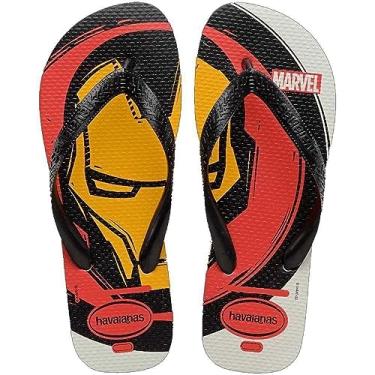 Imagem de Chinelo Masculino Havaianas Top Marvel Logomania Branco 34