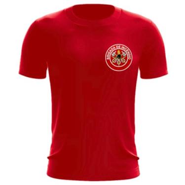 Imagem de Uniforme Brigadista Bombeiro Civil Camiseta Malha Fria (BR, Alfa, EGG, Regular, Vermelho)