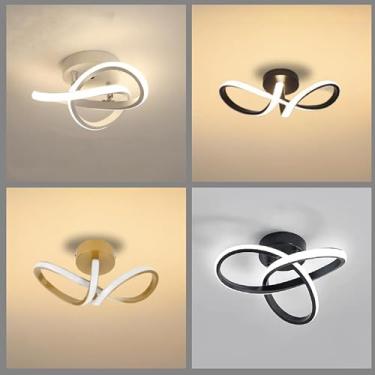 Imagem de Luminária De Teto Plafon Abstrato Curvo Led Moderna para Corredor Sala Quarto Cozinha