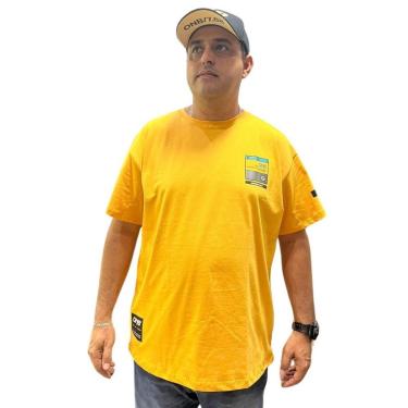 Imagem de Camiseta Masculina Onbongo Plus Size Journey ON098 Amarela-Masculino