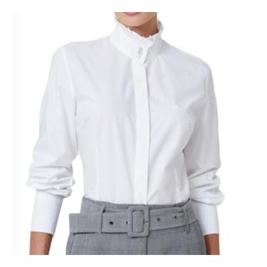 Imagem de Camisa Feminina Dudalina ML Slim Gola Babado-Feminino