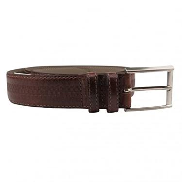 Imagem de Cinto Masculino de Couro Fasolo Trisse Marrom - 115