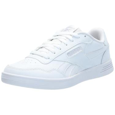 Imagem de Reebok Tênis unissex Court Advance, Calçado branco/branco/cinza puro 2, 8.5 XX-Wide Women/7 XX-Wide Men