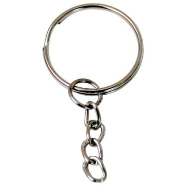 Imagem de Argola para Chaveiro com Corrente, Kit, 25mm, pacote com 100 unidades, 528648